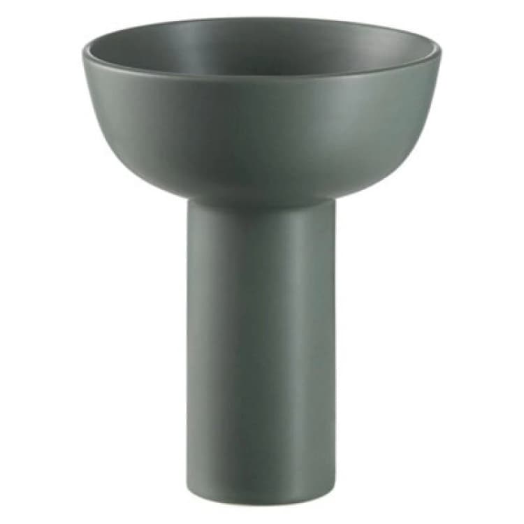Image of Blomus Miyabi Stoneware Vase L - Duck Green