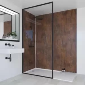 Image of Multipanel Linda Barker Bathroom Wall Panel Unlipped 2400 X 598mm Corten Elements
