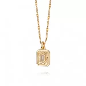 Image of April Birthstone 18ct Gold Plated Necklace BS04_GP