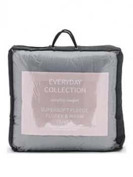 Image of Cascade Home Teddy Fleece 13.5 Tog Duvet - Grey