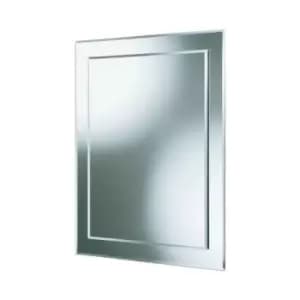 Image of HiB Emma Rectangular Bevelled Mirror - 500 x 400 mm