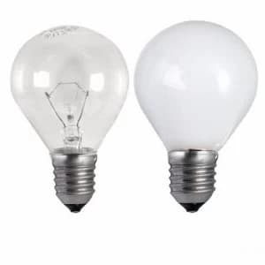 Image of Status 60W Edison Screw Golf Ball Bulb - Clear - SIngle