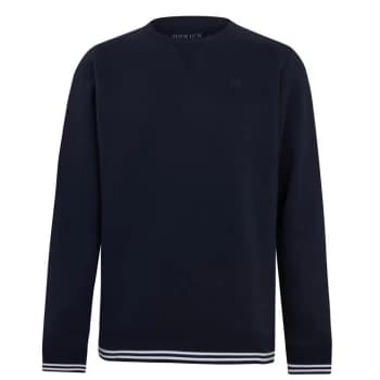 Image of Howick Crew Fleece Sweater - Navy tipped