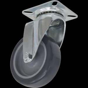 Image of Sealey Swivel Plate Castor Grey 75mm