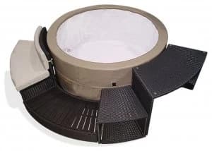 Image of Canadian Spa Rattan Furniture Set For Round Spa.
