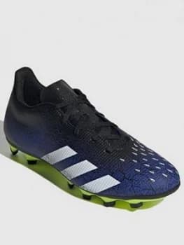 Image of adidas Predator 20.4 Firm Ground Football Boots - Black/Yellow, Size 10, Men
