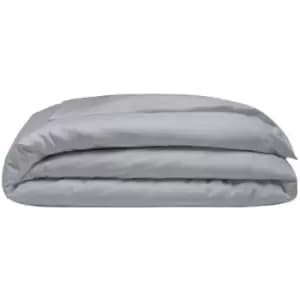 Image of Belledorm 400 Thread Count Egyptian Cotton Oxford Duvet Cover (Double) (Platinum) - Platinum