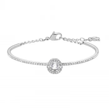 Image of Swarovski Sparkling Dance |Rhodium plated |White Circle Jewellery