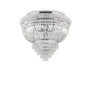 Image of Dubai 6 Light Ceiling Light Chandelier Chrome, E14