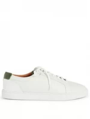 Image of Ted Baker Udamo Leather Trainers, White, Size 8, Men