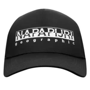 Image of Napapijri Framing Logo Cap - Black