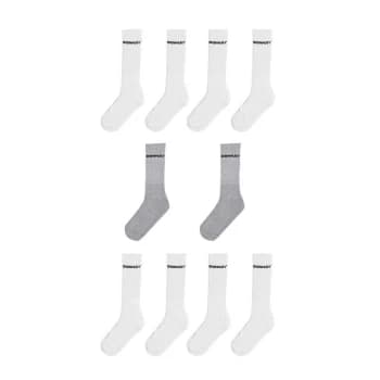 Image of Donnay 10 Pack Quarter Socks Mens - White