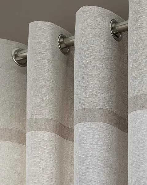 Image of JD Williams Catherine Lansfield Melville Curtains Natural 229 x 229cm XM39312
