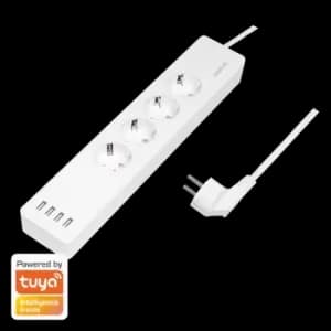Image of LogiLink WiFi Smart Outlet strip, 4 safety sockets, Tuya...