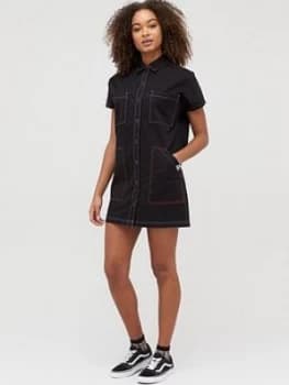 Image of Vans Thread It Shirt Dress - Black