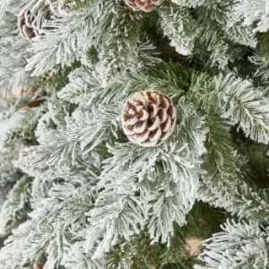 Image of The Winter Workshop - 7ft Slim Snowy Grand Fir Artificial Christmas Tree