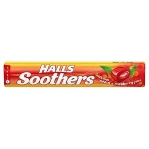 Image of Halls Soothers Peach Raspberry