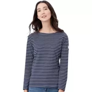 Image of Joules Womens Harbour Classic Boat Neck Long Sleeve Top UK 18- Bust 45' (114cm)