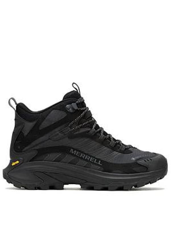 Image of Merrell Moab Speed 2 Mid GTX Mens Black Waterproof Walking Boots - UK 9 Black male ES3754BLK9