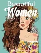 Image of beautiful women adult coloring book gorgeous women with flowers hairstyles