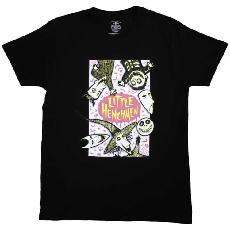 Image of Disney The Nightmare Before Christmas Little Henchmen T Shirt Black unisex