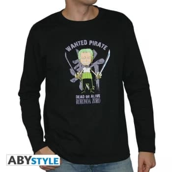 Image of One Piece - Zoro Mens X-Large T-Shirt - Black