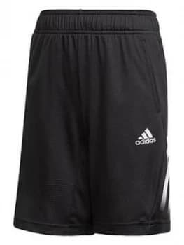 Image of adidas Boys Junior B A.R. Short - Black/White, Size 4-5 Years