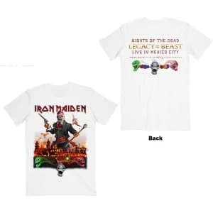 Image of Iron Maiden - Legacy of the Beast Live In Mexico City Unisex Large T-Shirt - White
