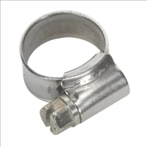 Image of Genuine SEALEY SHCSS000 Hose Clip Stainless Steel Ø10-16mm Pack of 10