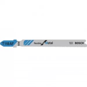 Image of Bosch T118 AF Metal Cutting Jigsaw Blades Pack of 3