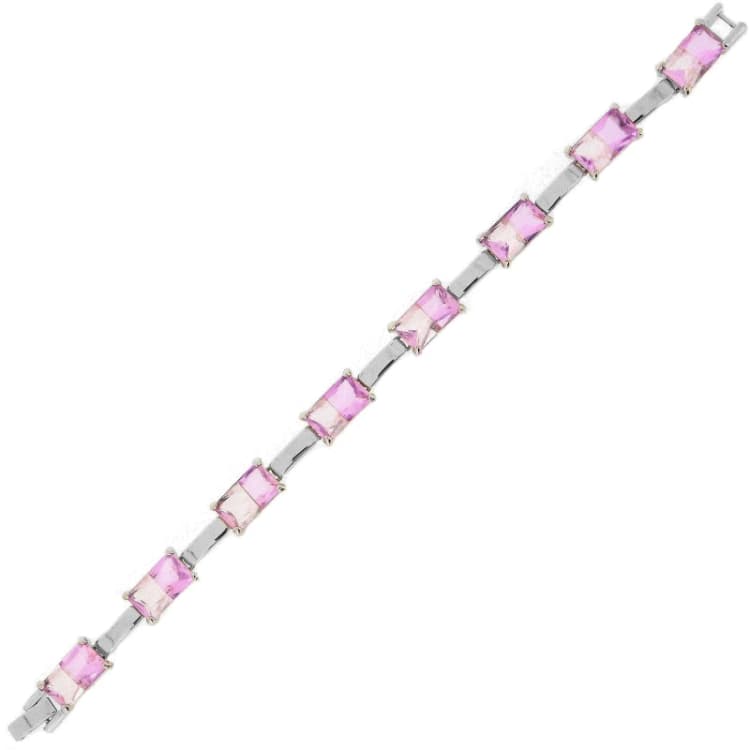 Image of Espree Espree Pink Crystal Bracelet Pink One Size