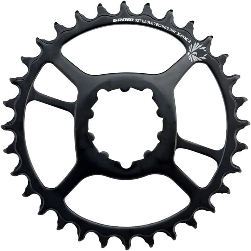 Image of Sram Chain Ring XSYNC 2 Steel Direct Mount 3mm Offset Boost Eagle 32T 32T BLACK