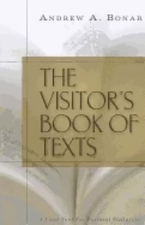 Image of visitors book of texts a vital tool for pastoral visitation