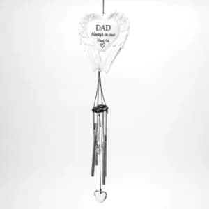 Image of Thoughts Of You Dad Graveside Wings Windchime