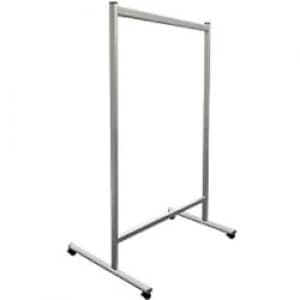 Image of Franken Mobile Partition Wall Plexiglas Transparent 120 x 180 cm
