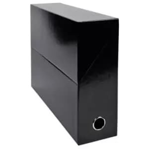 Image of Iderama Transfer Boxes 90mm, Black, Pack of 5
