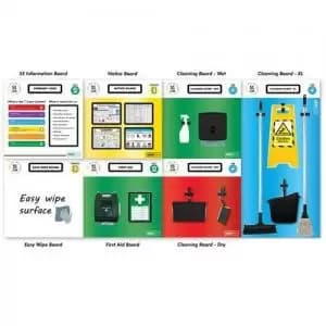 Image of Modulean - Eyewash First Aid Board - Yellow
