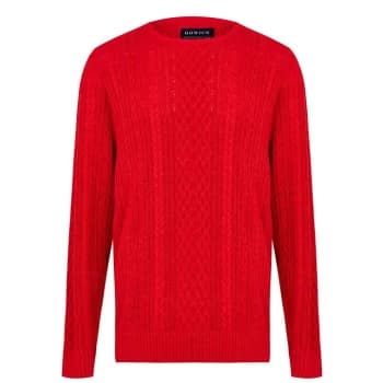 Image of Howick Crosby Cable Knit Sweater - Burnt Orange