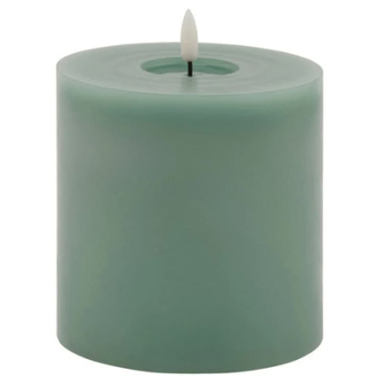 Image of Luxe Collection Melt Effect 5X5 Sage LED Wax Candle