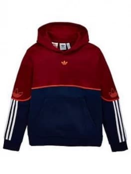 Image of Adidas Originals Outline Hoodie - Burgundy