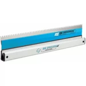 Image of Ox Tools - ox Speedskim Stainless Steel Notched Rendering Rule - re 450mm