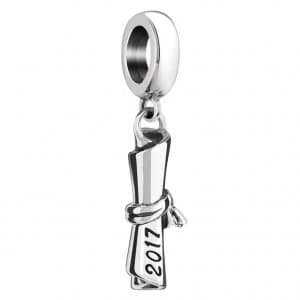 Image of Chamilia Sterling Silver 2017 Keepsake Diploma Scroll Charm