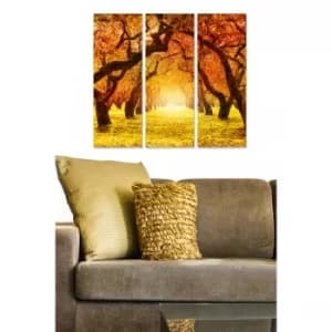 Image of MDF34148 Multicolor Decorative MDF Painting (3 Pieces)