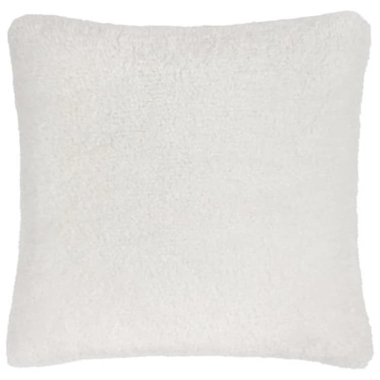 Image of Yard Olann Faux Shearling Polyester Filled Cushion Ecru
