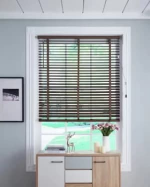 Image of 50MM WOOD BLIND WALNUT 110 160.