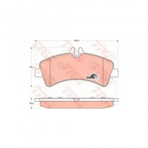 Image of Brake Pad Set TRW GDB1699