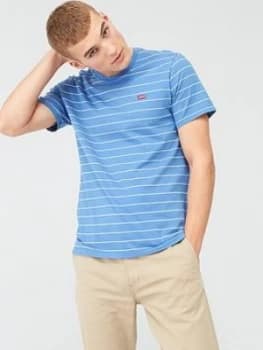 Image of Levis Stripe Original T-Shirt - Blue, Size 2XL, Men