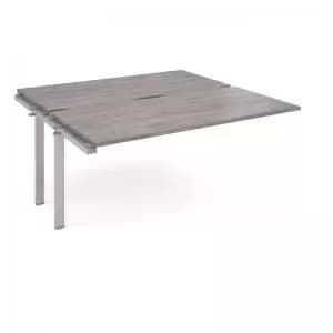 Image of Adapt add on unit single 1600mm x 1600mm - silver frame and grey oak