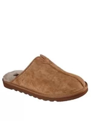 Image of Skechers Renten Open Back Slipper, Tan, Size 11, Men