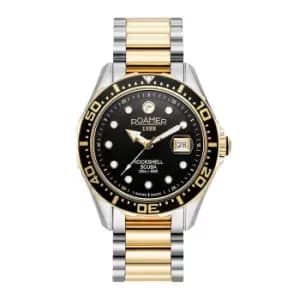 Image of Roamer 220858 47 85 50 Rockshell Mark III Scuba Black Dial Wristwatch